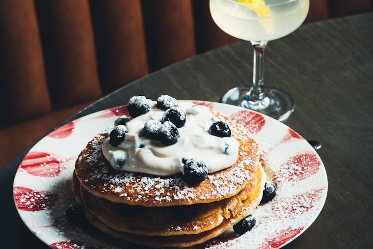 Get your blueberry buttermilk pancakes at Bank & Bourbon this Mother's Day.