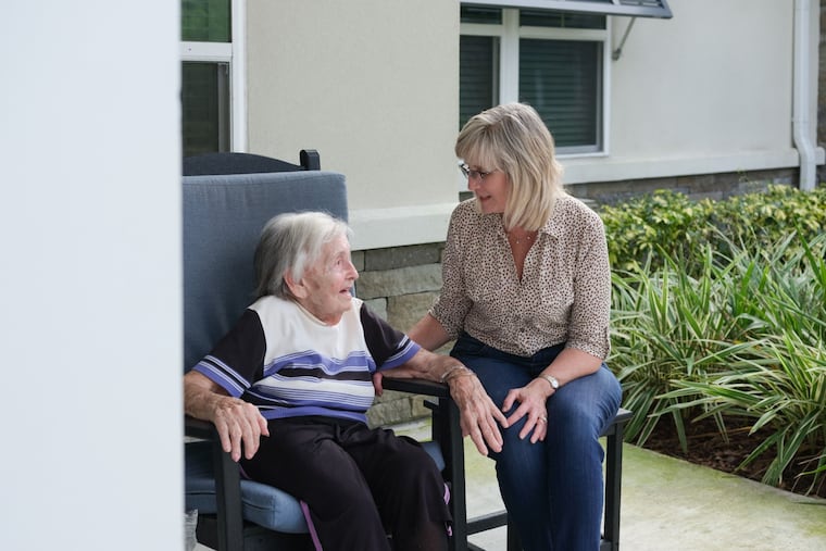 Ellen Kessler and her mother Ellen. Caring for an aging parents can be challenging, but it can be increasingly so among battling siblings. MUST CREDIT: Bloomberg photo by Michelle Bruzzese
