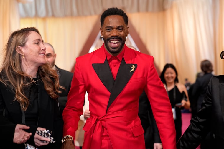 Colman Domingo arrives at the Oscars on Sunday, March 2, 2025, at the Dolby Theatre in Los Angeles. (AP Photo/John Locher)