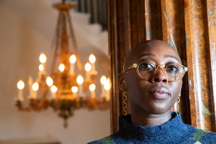 Philadelphian ’Pemi Aguda at Athenaeum of Philadelphia on Washington Square, where she works. She is a finalist for a National Book Award in the fiction category for her collection of short stories, "Ghostroots."