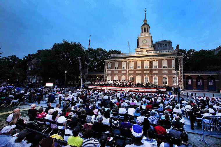 The Philly Pops concert in front of Independence Hall - seen here on July 3, 2016 - was an annual tradition. It returns this year.