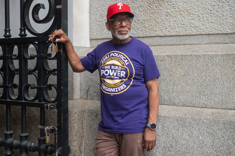 Tyrone Patterson, 67, has worked as a security guard for 21 years. “We’re going to need a lot of guards [for city events in 2026], and we need to be trained so that we don’t embarrass Philadelphia,” he said.

