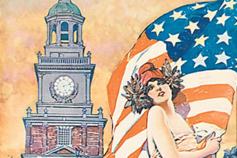 A poster advertising the 1926 Sesquicentennial International Exposition in Philadelphia.(Courtesy Swann Galleries)