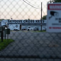 Skydive Cross Keys in Gloucester County on Wednesday, the night of the skydiving plane crash that left eight people hospitalized.