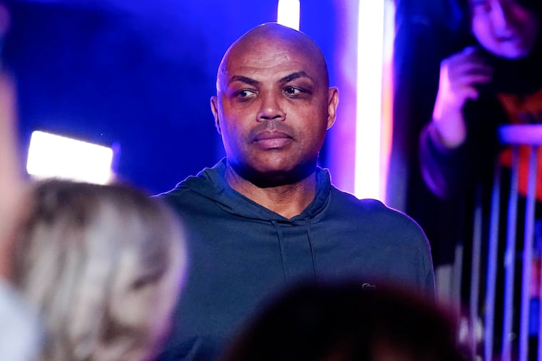 Former Sixers star Charles Barkley, seen here in 2023, doesn't seem thrilled by TNT's plans for "Inside the NBA" next season. 
