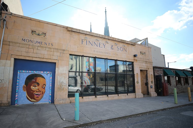 An exterior view of PhilaMOCA, a former mausoleum showroom turned concert and arts venue, on March 4, 2020. 